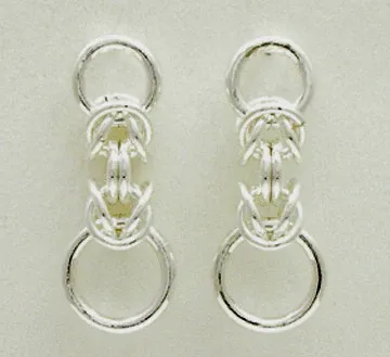 Kings Chain Collection Sterling Silver, Option: Post Earrings