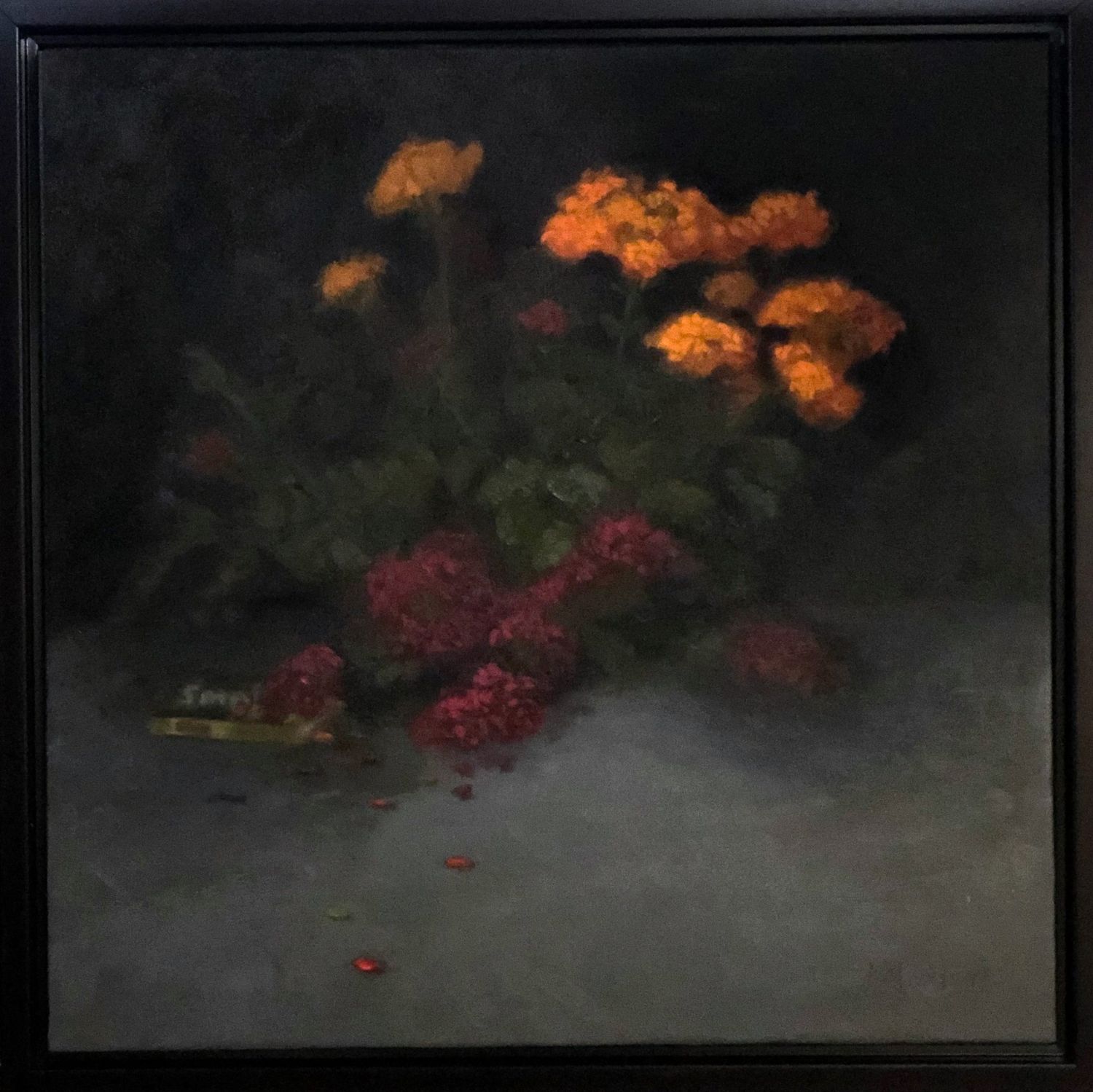 "Ca Va Bien Aller" 22x22" Oil On Canvas