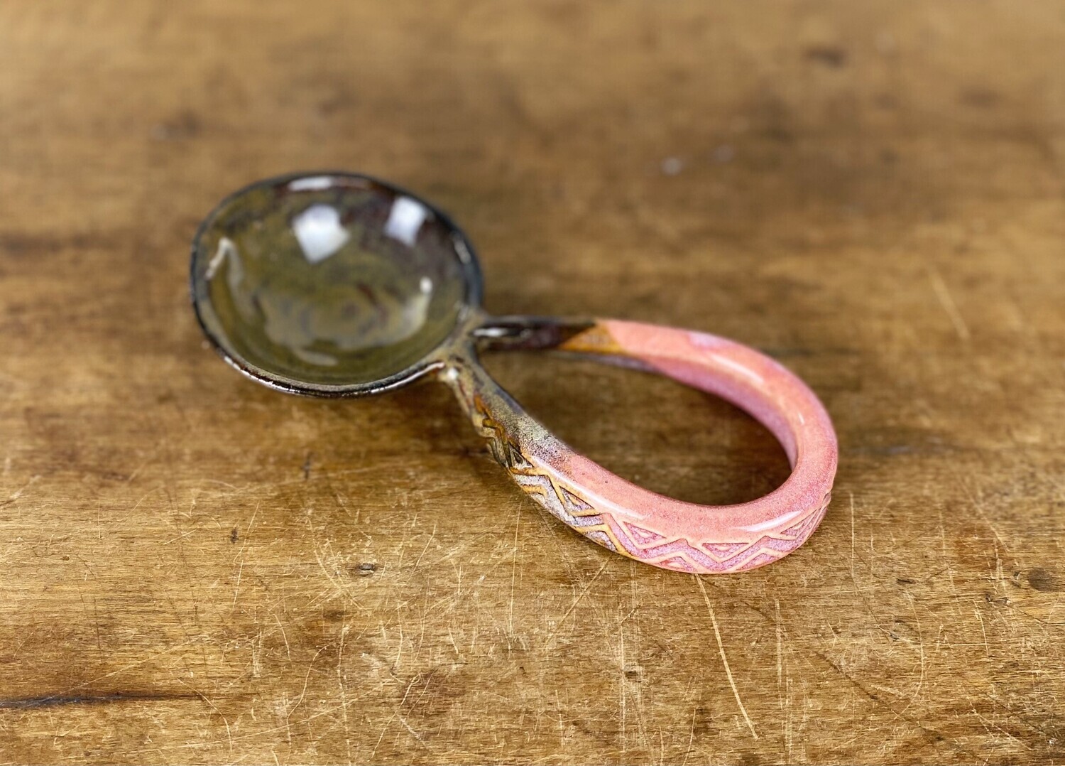 Medium Loop Pottery Spoons, Style: A