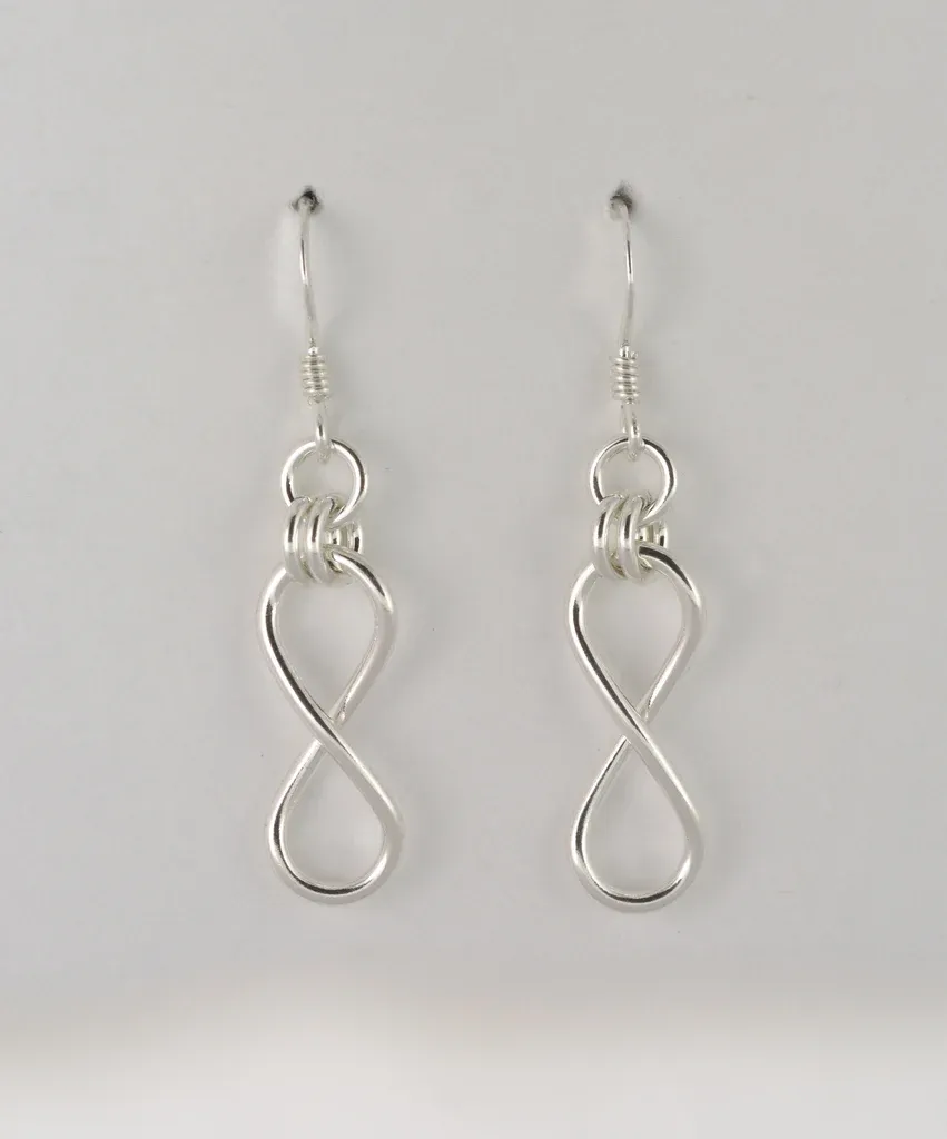 Infinity Collection Sterling Silver, Option: Earrings