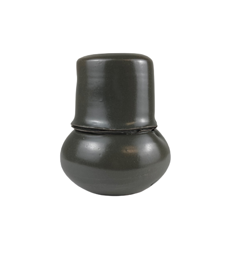 Darren Emenau MNO Saint John New Brunswick Canada Handworks Gallery Canadian Potter Handmade Japonesque Pottery Vase Green