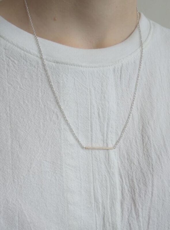 Rustic Line Necklace SS 22"