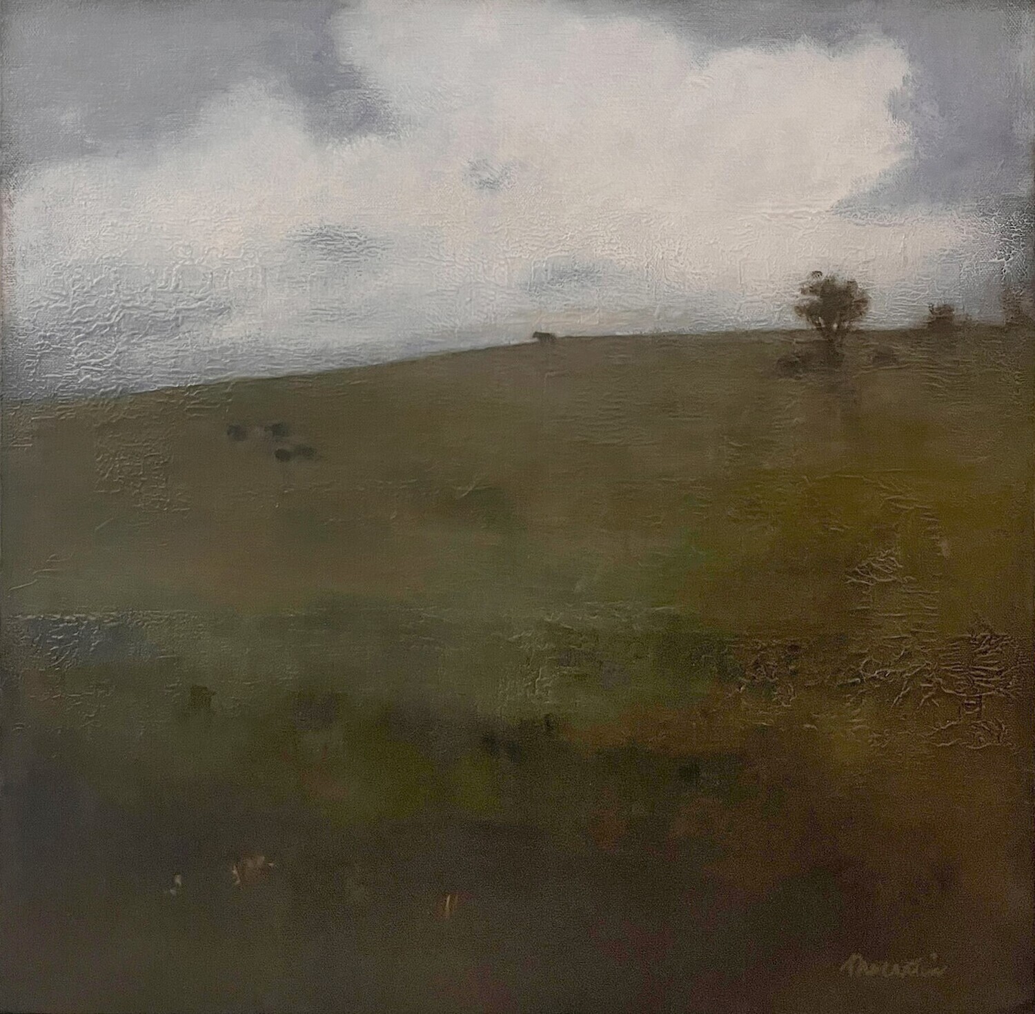 Pat Trecartin Artist Painter Handworks Gallery Saint John New Brunswick Frame Oil Painting Nauwigewauk Kings County Landscape