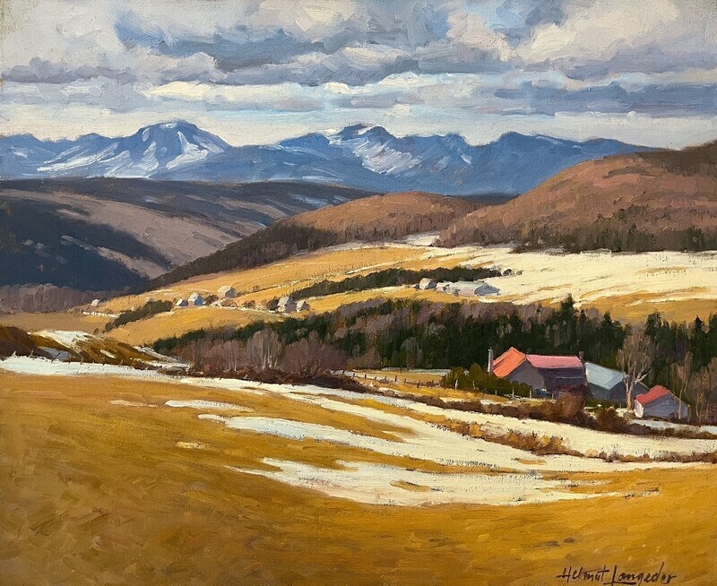 Helmut Langeder Artist Painter Handworks Gallery Saint John New Brunswick NB Oil Painting Saint Croix Quebec Landscape Vista