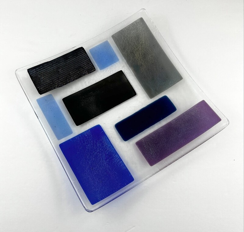 Fused Glass Sushi Plates 10"