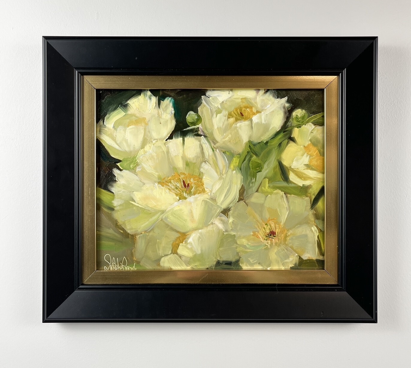 Sophie Levesque Artist Painter Handworks Gallery Saint John New Brunswick Oil Painting Flowers Floral Garden White Peonies