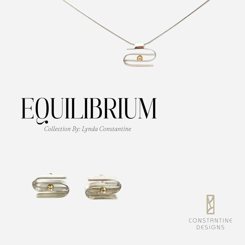"Equilibrium" Sterling Silver &amp; 14K Gold Collection