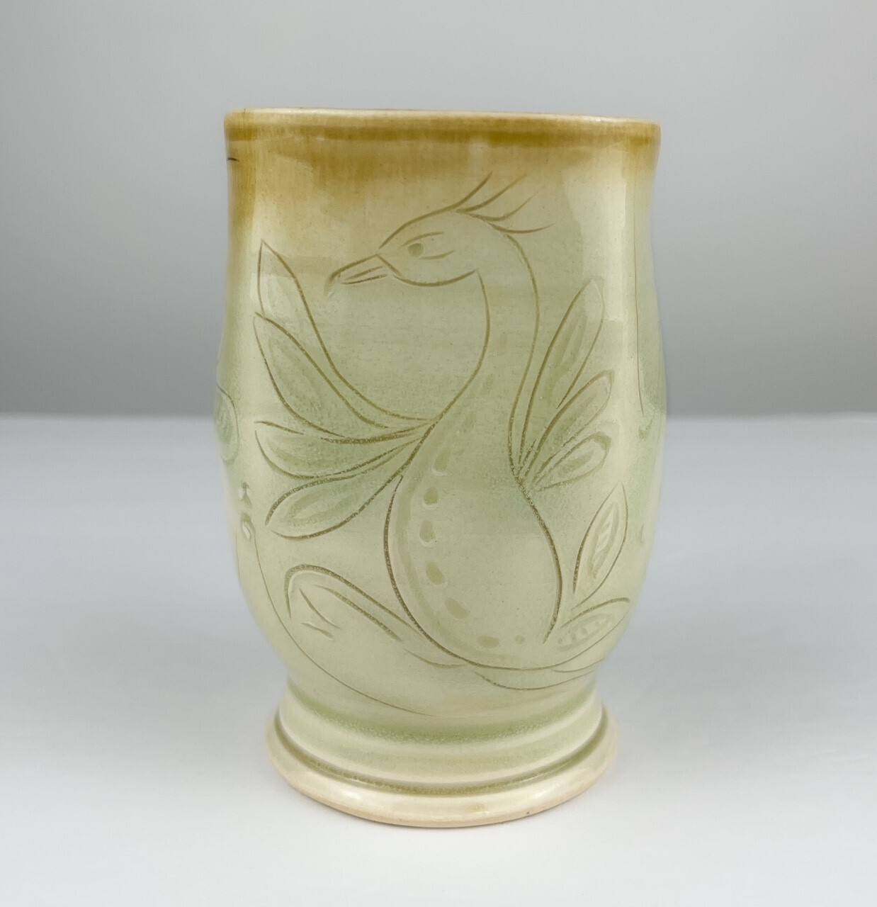 Celadon Glaze Pottery Tumbler, Option: A