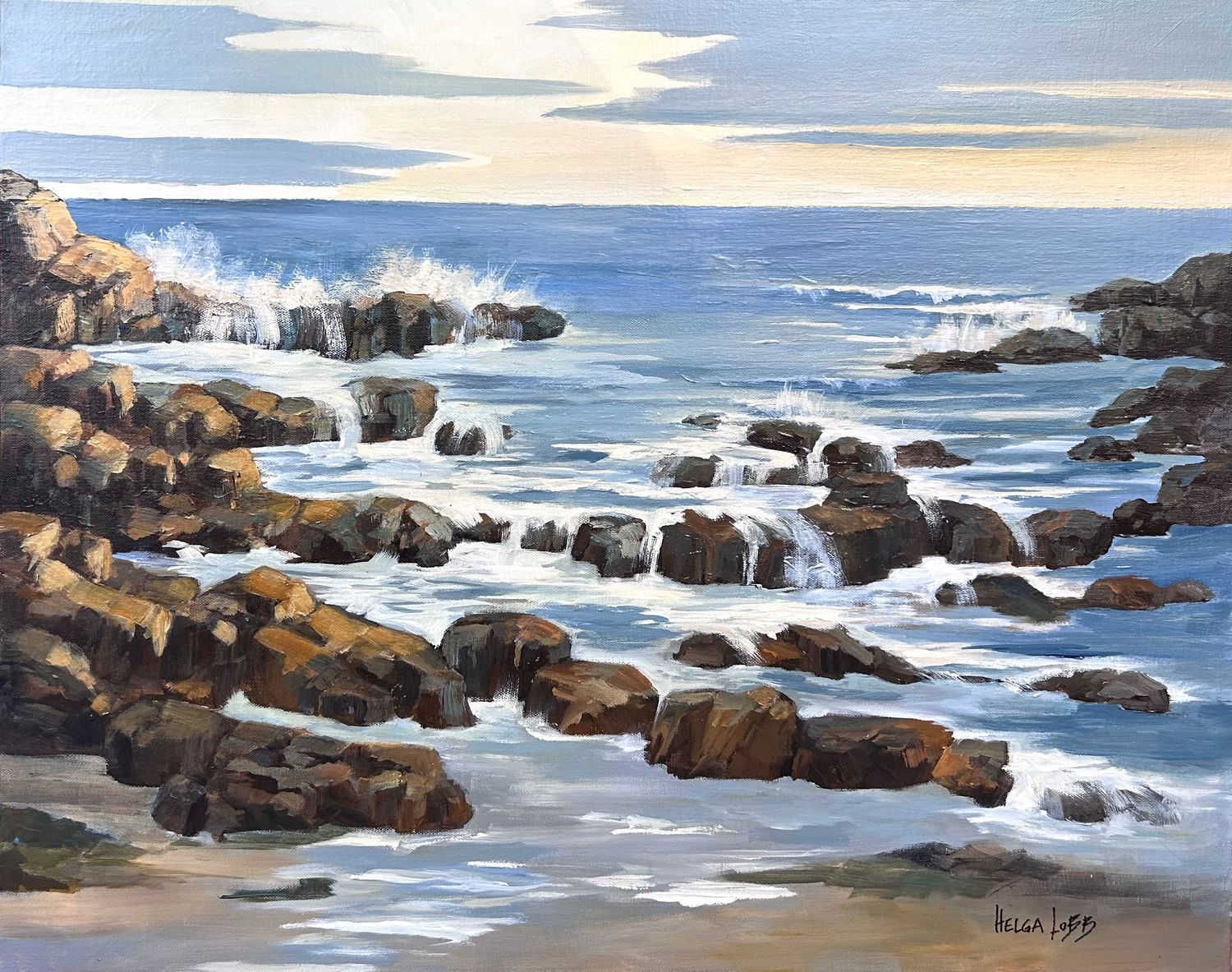 "Tidal Pools" 24x30" Acrylic on Canvas