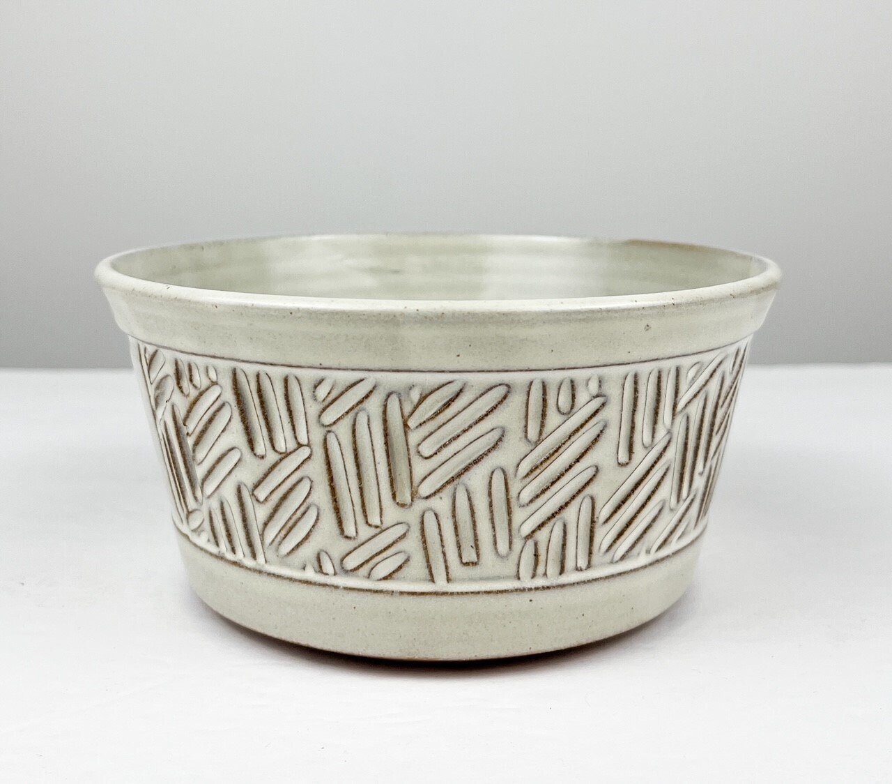 Cream Pottery Bowl