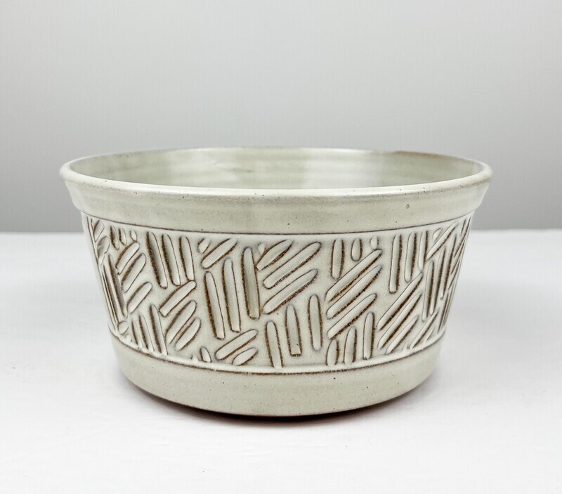 Cream Pottery Bowl