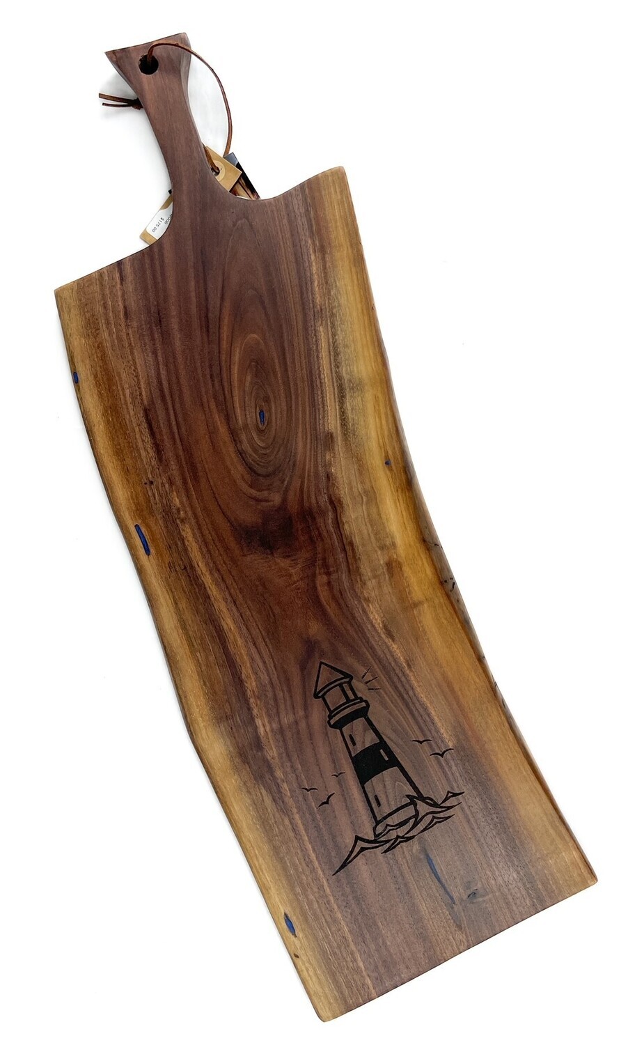 Walnut Lighthouse Charcuterie Board 9x24"