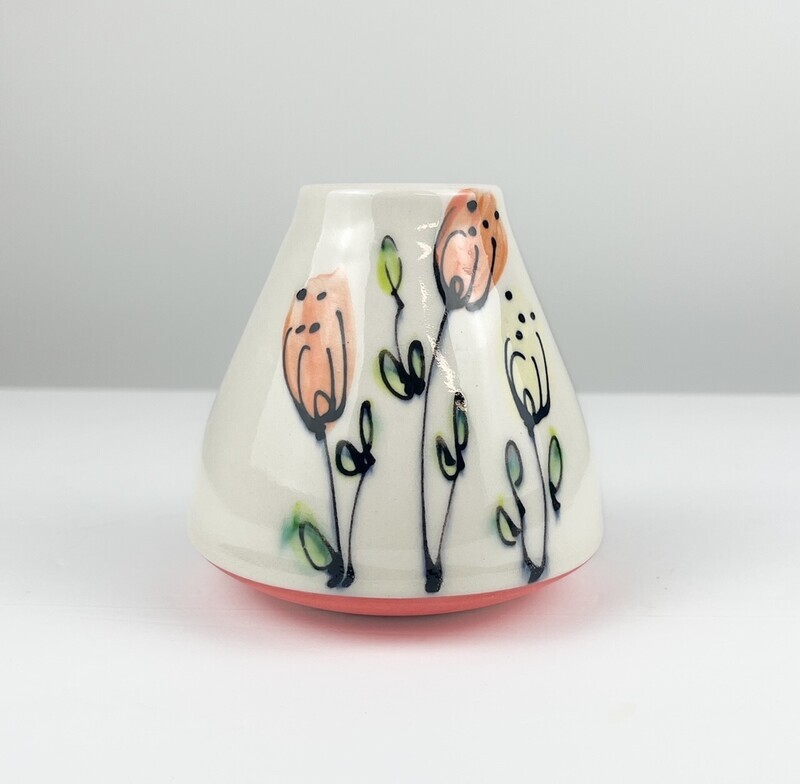 Lull Floral Pottery Vase 4x4"
