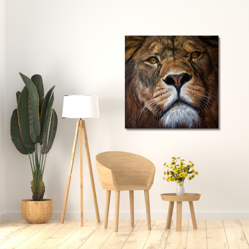 Melissa May Saint John New Brunswick Canada Handworks Canadian Acrylic Painter Realism Lion Pride
