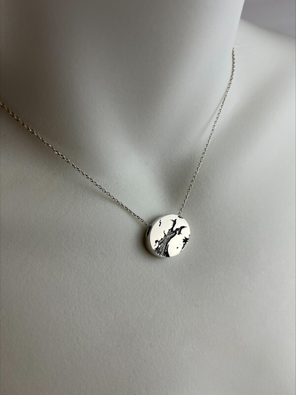 Bay of Fundy Pendant Sterling Silver Collection Dimitri Gagnon Morris Saint John New Brunswick Canada Canadian Jewelry Handworks Goldsmith Silversmith Bay of Fundy Pendant
