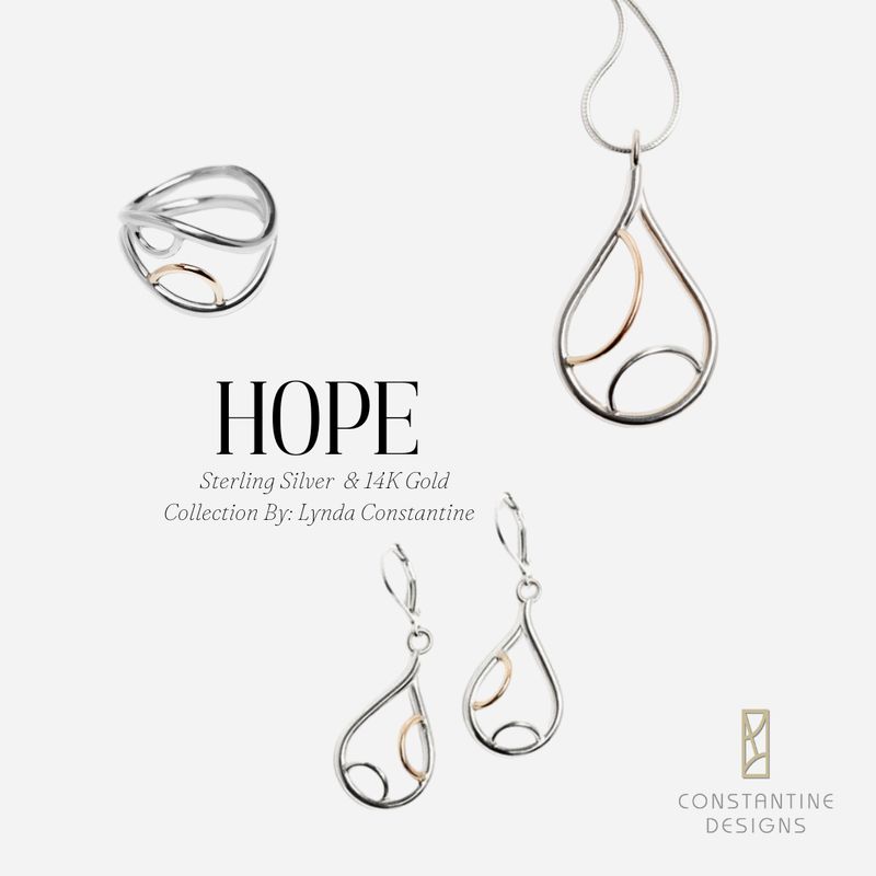 Hope Collection Sterling Silver &amp; 14K Gold