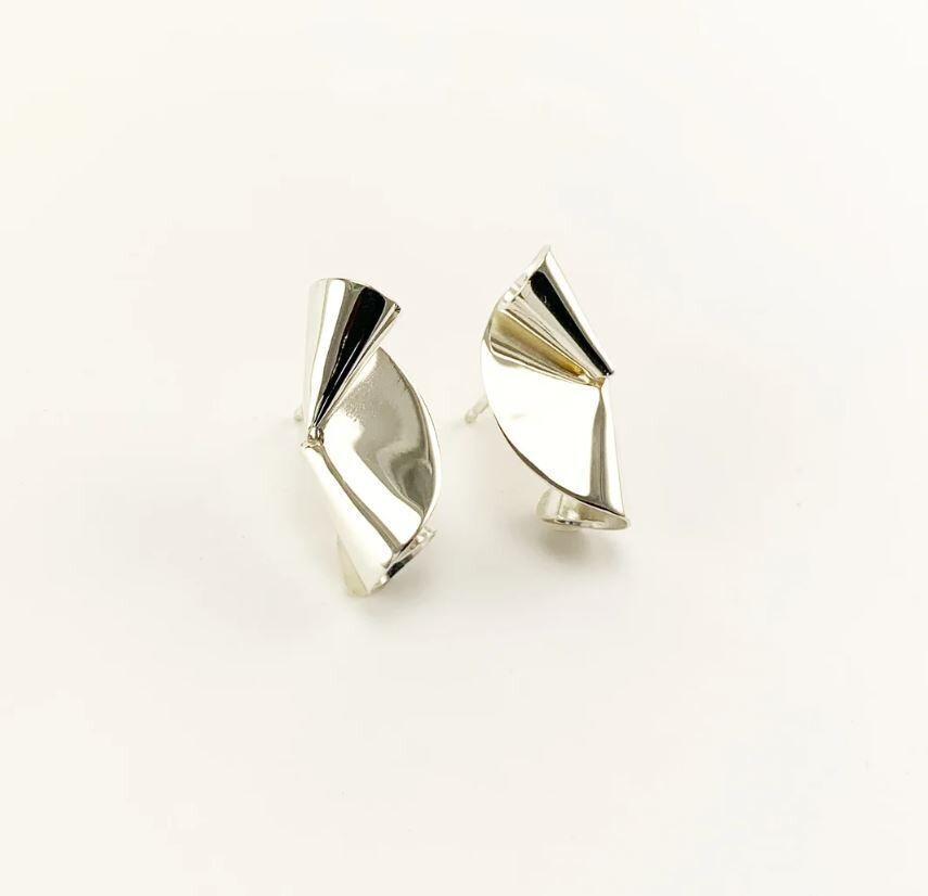 Joy Collection Sterling Silver, Option: Small Joy Stud Earrings SS