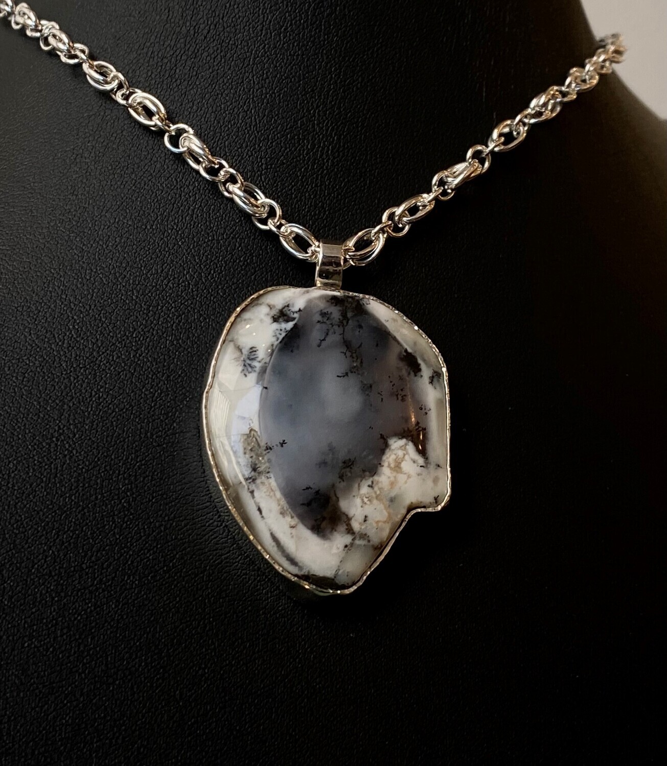 Australian White Dendritic Opal