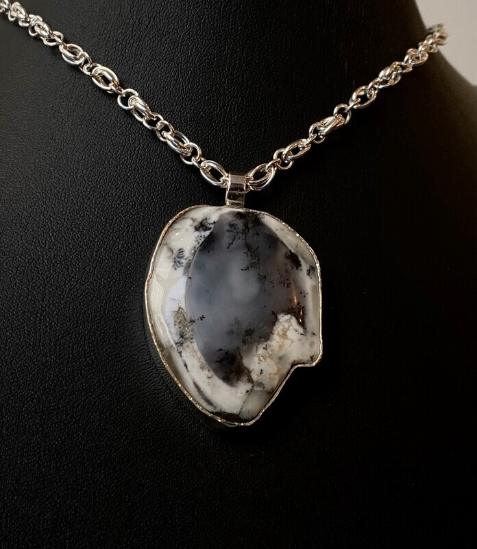 Australian White Dendritic Opal