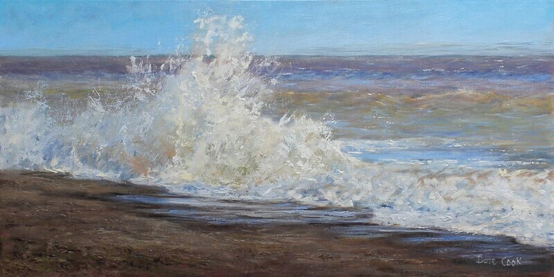 Dale Cook Artist Painter Handworks Gallery Saint John New Brunswick NB Oil Painting Seascape Shore Rocks Waves Beach Nature