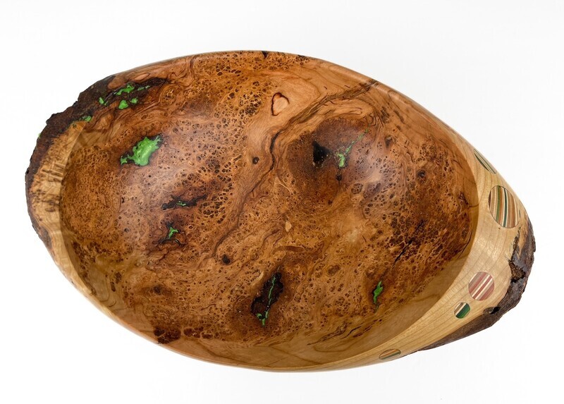 Steve Jones Saint John New Brunswick Canada Handworks Gallery Canadian Wood Black Cherry Burl Wooden Bowl Skateboards Bubbles