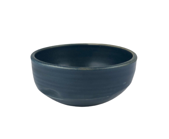 Darren Emenau MNO Saint John New Brunswick Canada Handworks Gallery Canadian Japonesque Pottery Cereal Bowl Matte Blue