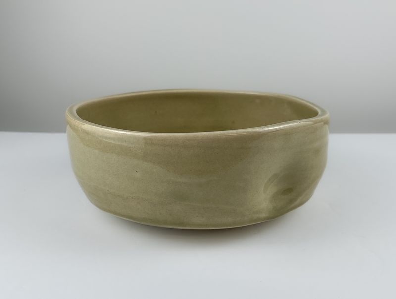 Darren Emenau MNO Saint John New Brunswick Canada Handworks Gallery Canadian Japonesque Pottery Cereal Bowl Glossy Cream