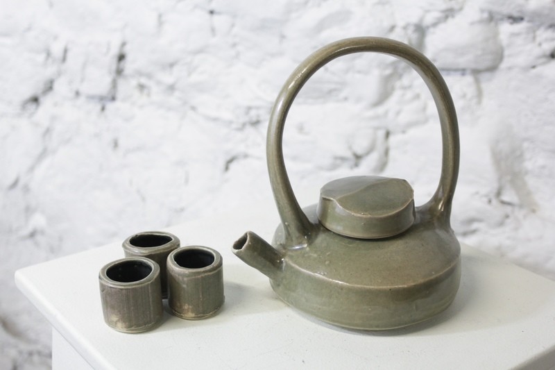 Darren Emenau MNO Saint John New Brunswick Canada Handworks Gallery Canadian Handmade Japonesque Pottery 5 Piece Teapot Set