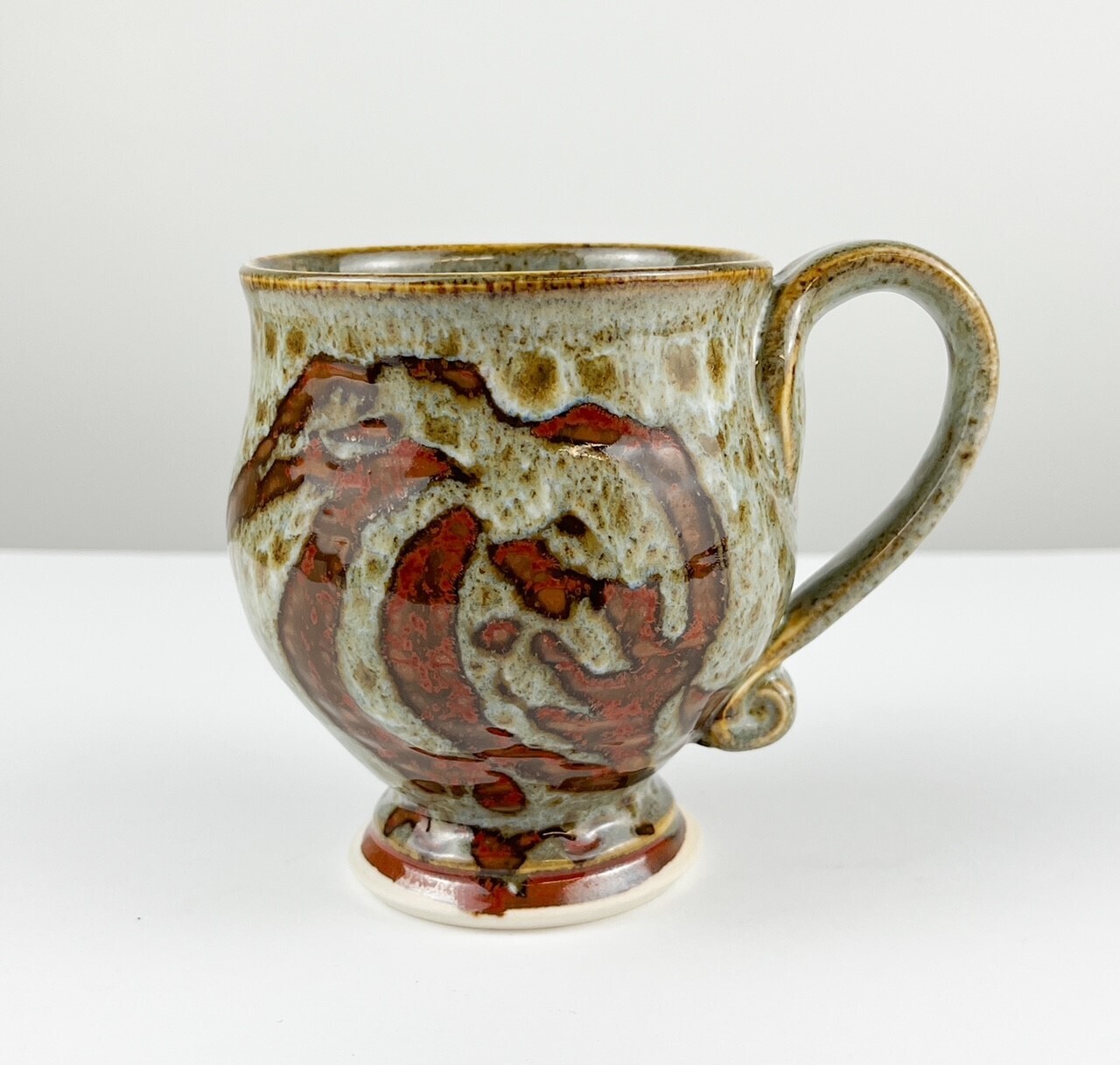 Red Mocha Pottery Mugs