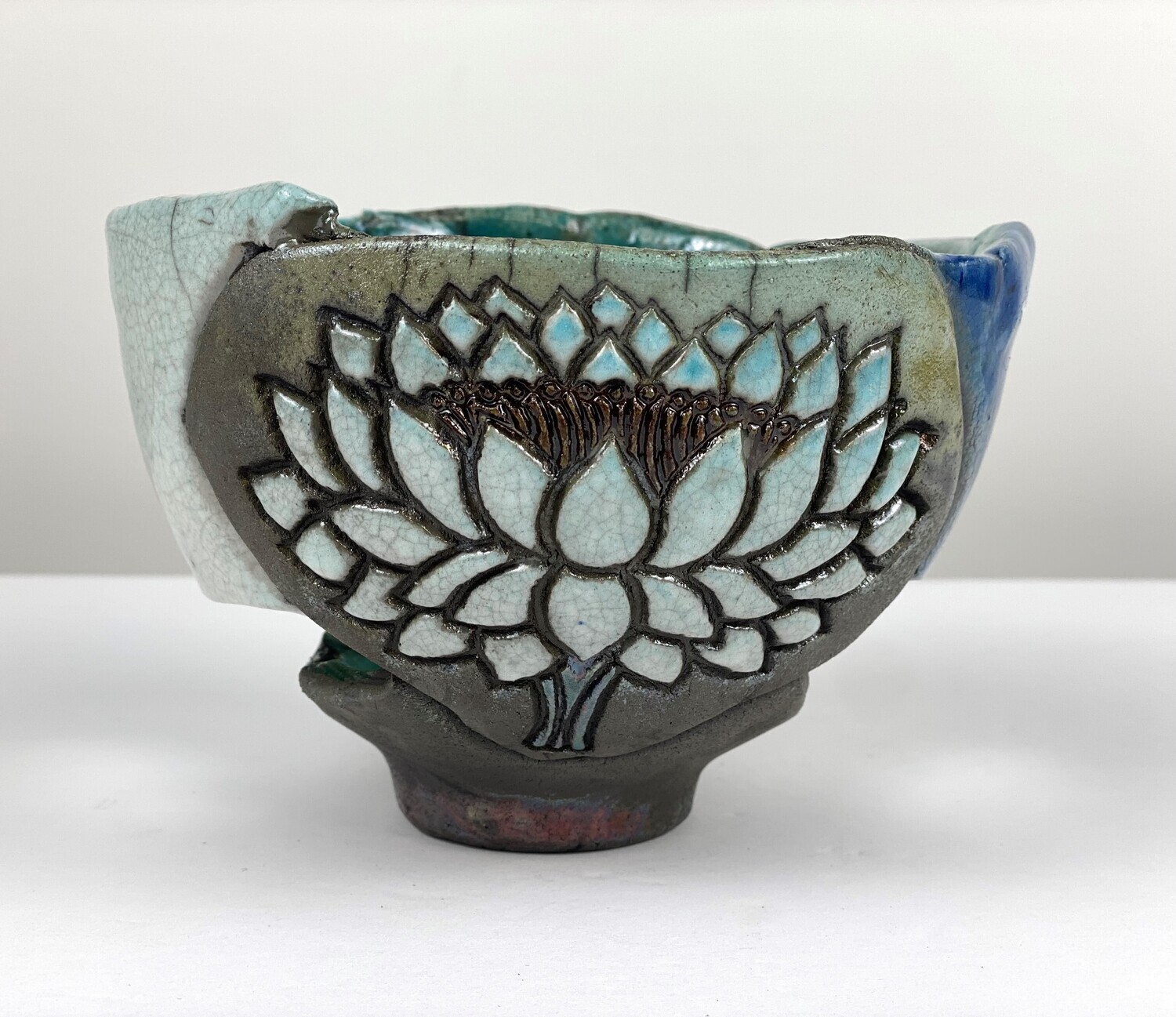 Lotus Raku Pottery Bowls, Option: A