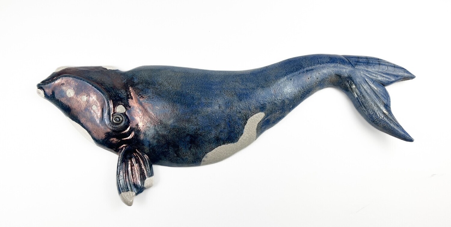 XL Northern Right Whale Fish Wall Hanging, Option: A