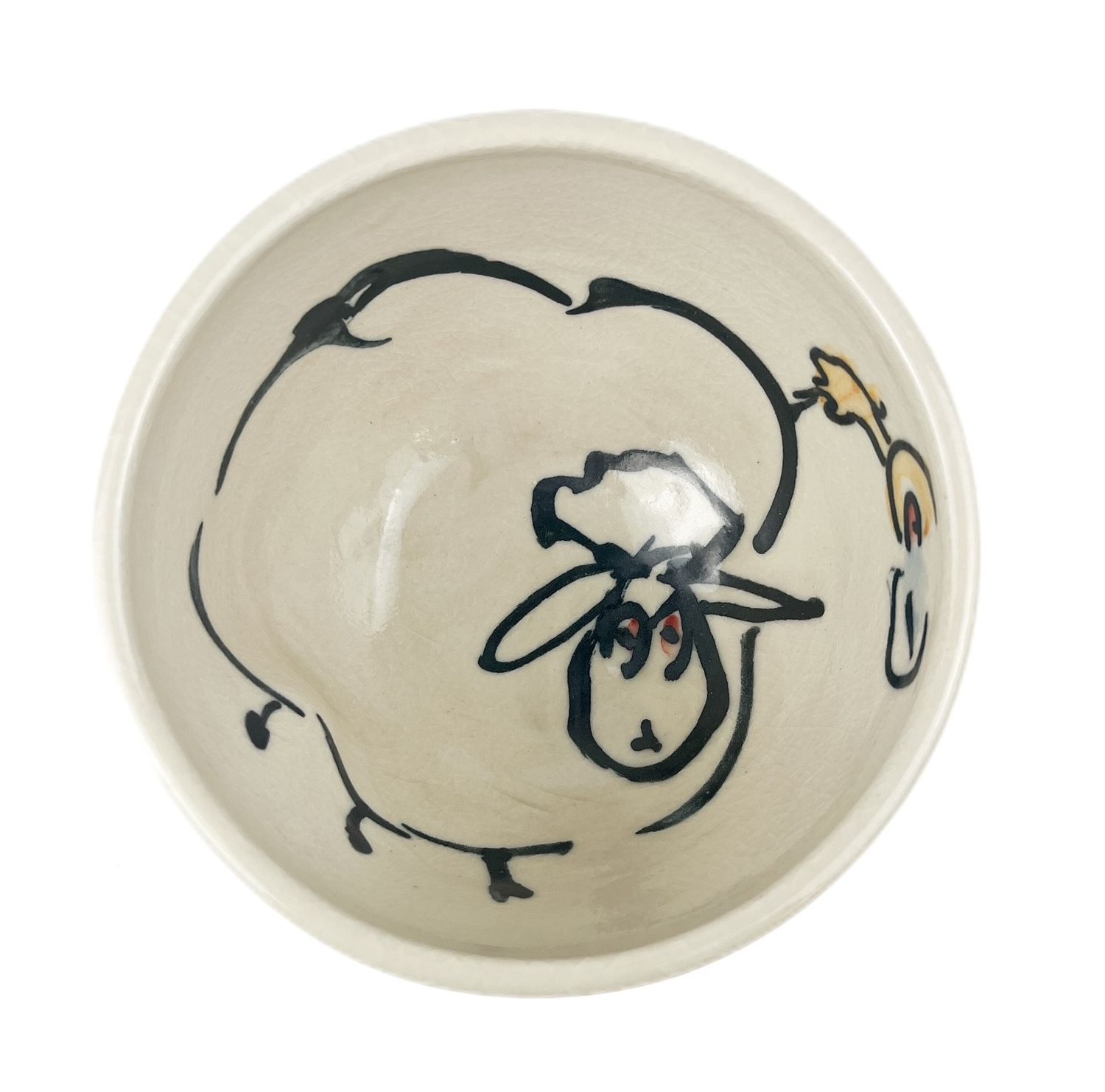 Darren Emenau MNO Saint John New Brunswick Canada Handworks Gallery Canadian Potter Whimsical Pottery Cereal Bowl Sheep