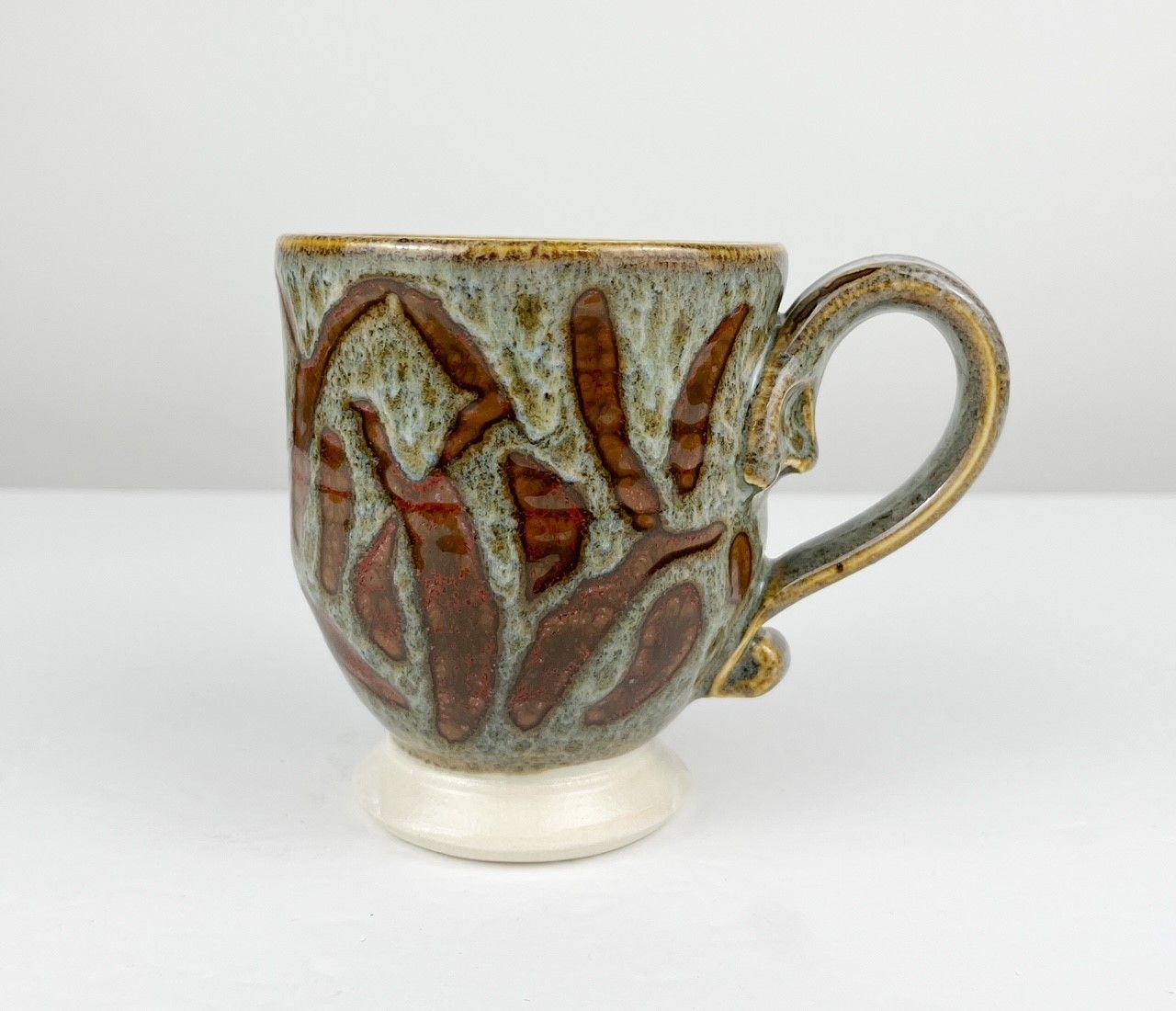 Small Pottery Mug Partridge, Option: A