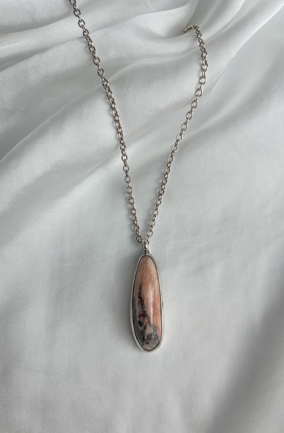 Grand Manan Stone Collection, Option: A- Sterling Silver Pendant