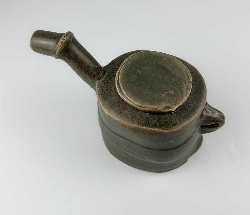 Darren Emenau MNO Saint John New Brunswick Canada Handworks Gallery Canadian Potter Japonesque Pottery Teapot Matte Blue
