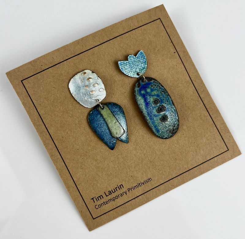 Three Piece Construction Earrings