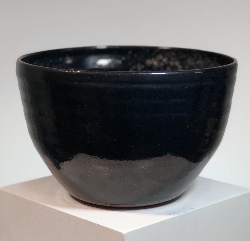 Black Pottery Bowl
