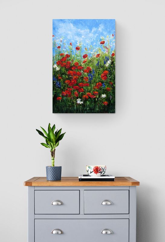"He Loved Her Wild Side" 24x36" Oil Knife Painting on Canvas