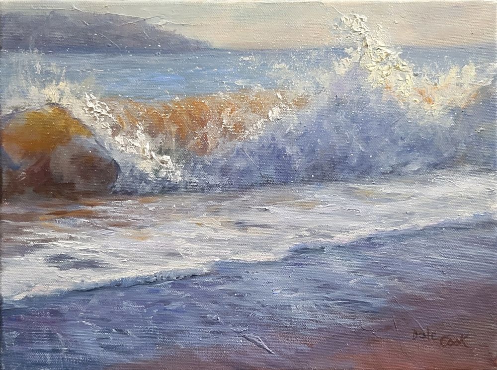 Dale Cook Artist Painter Handworks Gallery Saint John New Brunswick NB Oil Painting Seascape Ocean Waves Rocks Shore Nature