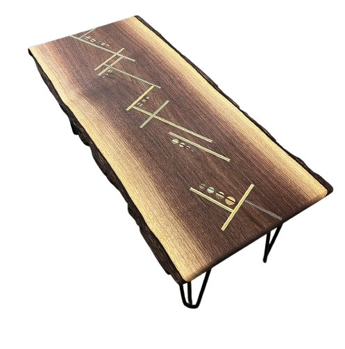 Steve Jones Saint John New Brunswick Canada Handworks Gallery Canadian Woodwork Wooden Table Made with Repurposed Skateboard