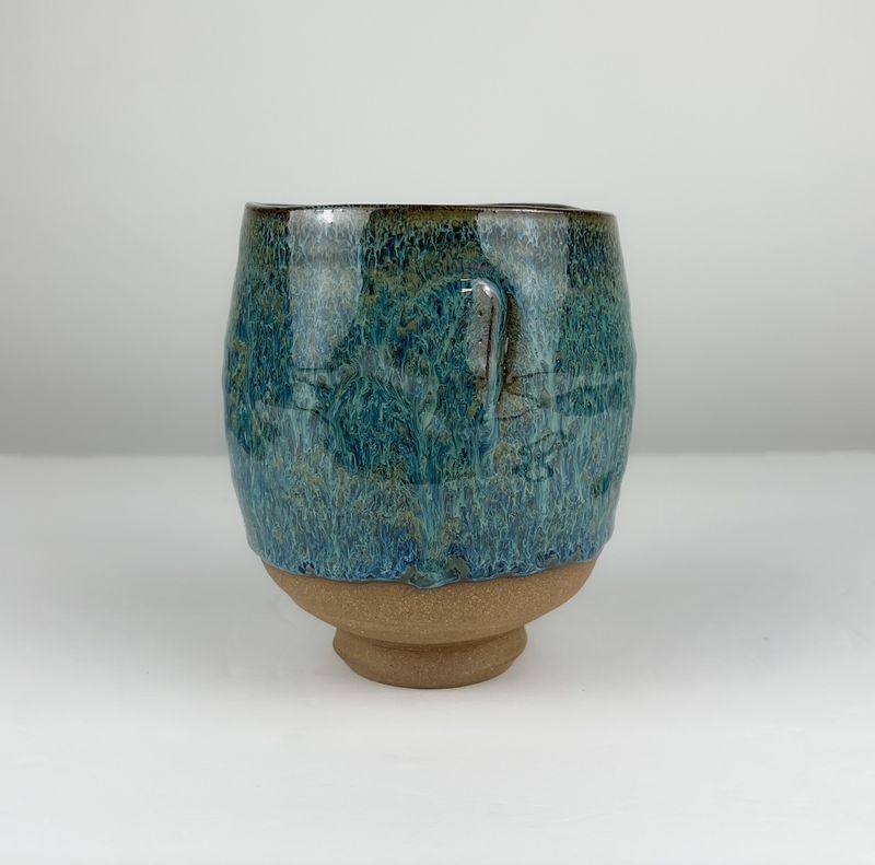 Chris Doiron Saint John New Brunswick Canada Handworks Gallery Canadian Pottery Coffee Tea Bowl Cup Blue