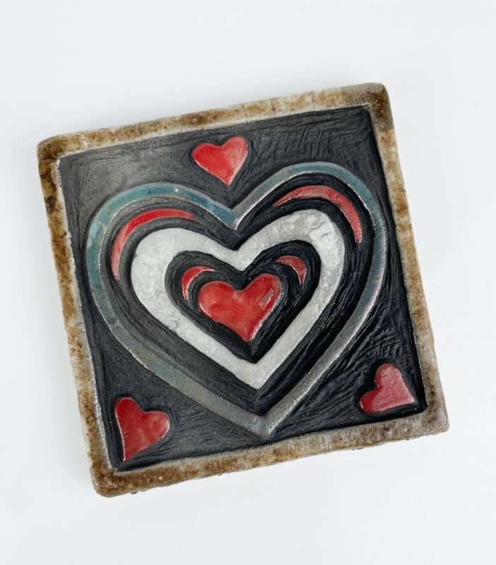 Pottery Tile/Coasters 3.75x3.75"