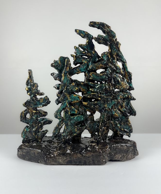 Composite Soap Stone Tree Sculpture