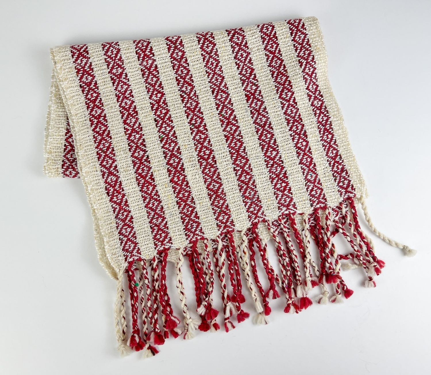 Canada Strong Scarf 12x80" 100% Irish Donegal Tweed, made in Hampton NB Textile