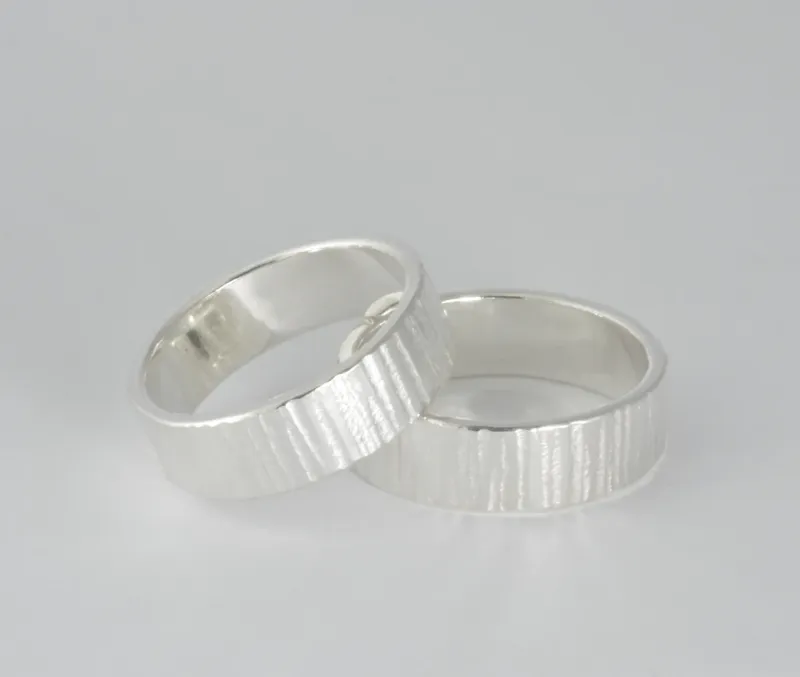 Forrest Ring Sterling Silver 7mm Wide
