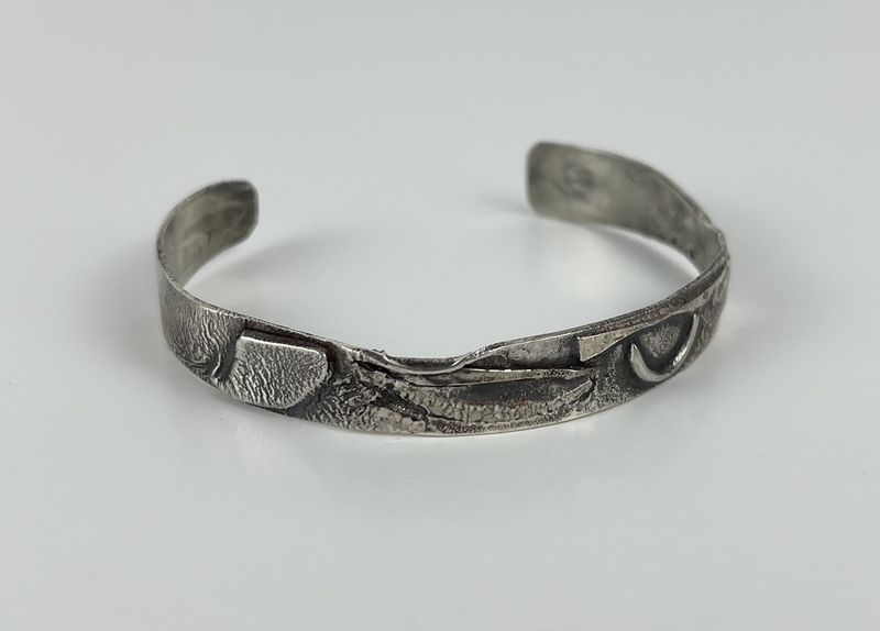 Oxidized Sterling Silver Cuff