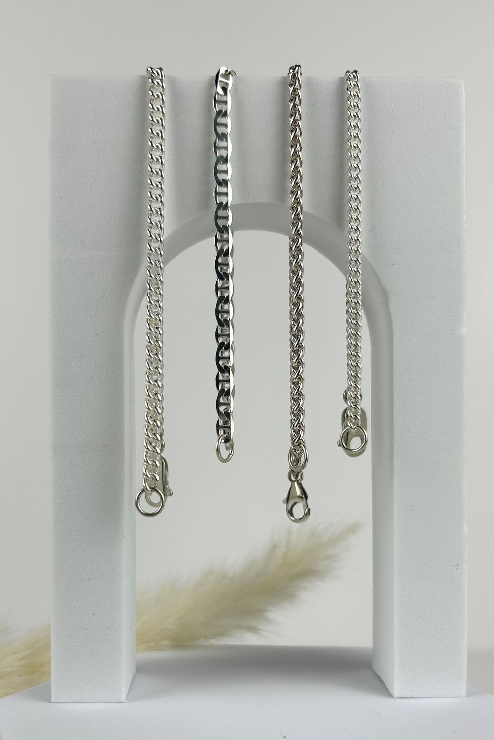 Sterling Silver Bracelet (Mens Sizes)