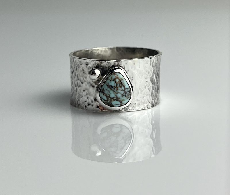 Cluster Stone Sterling Silver 10mm Ring