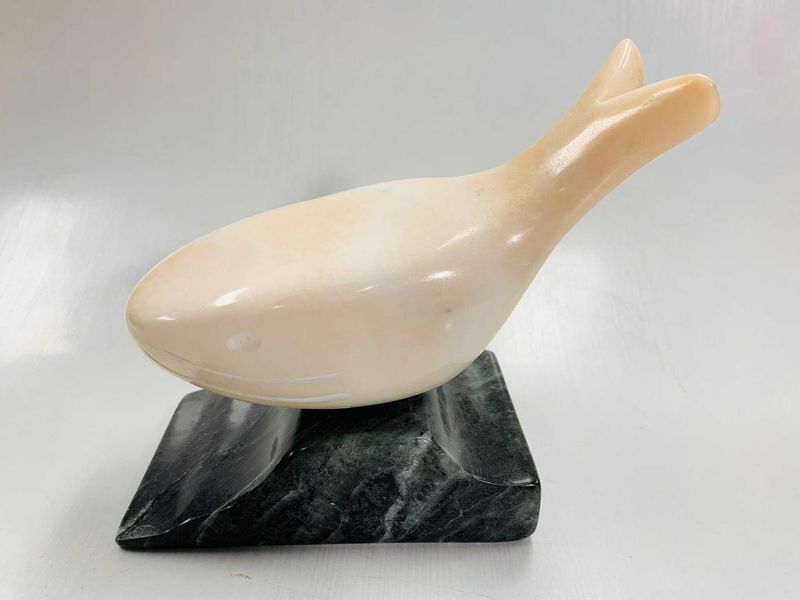 Whale Soapstone Sculpture