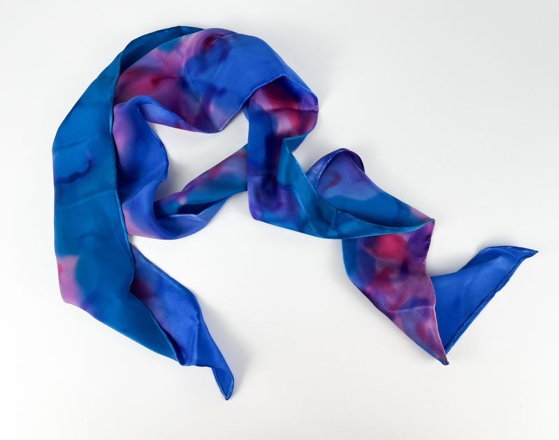 Silk Scarf Hand Painted Silk Scarf Hand Painted